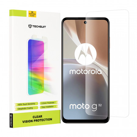 Folie Motorola Moto G32, Techsuit Clear Vision Glass - Transparent