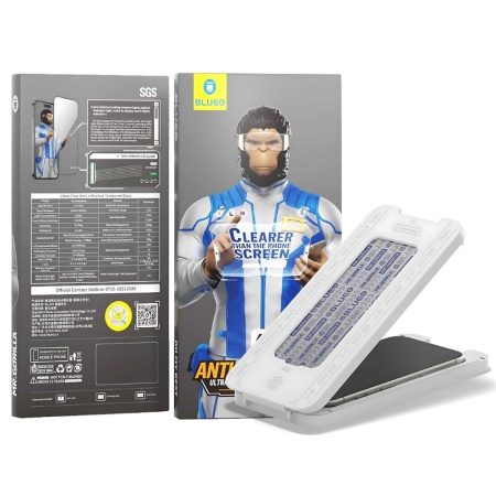 Folie sticla pentru iPhone 14 Pro Max, Claritate si Protectie Maxima, Anti-Reflective HD Glass cu Applicator, Negru