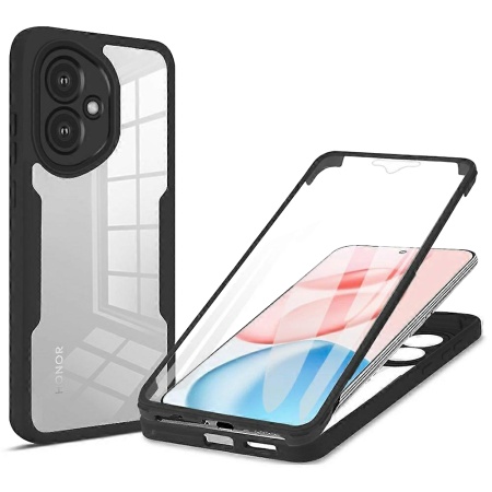 Husa + Folie pentru Honor 400, SKYDDAR INNOVATION, [Pachet 360°] ColorVerse, set cu sticker, Negru