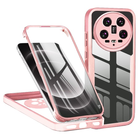 Husa + Folie pentru Xiaomi 14 Ultra, SKYDDAR INNOVATION, [Pachet 360°] ColorVerse, set cu sticker, Roz