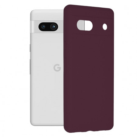 Husa Google Pixel 7a din silicon moale, Techsuit Soft Edge - Mov