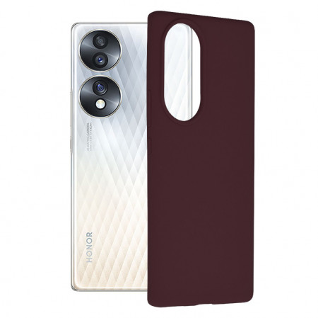 Husa Honor 70 din silicon moale, Techsuit Soft Edge - Mov