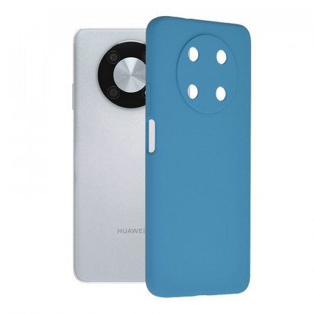 Husa Huawei Nova Y90 din silicon moale, Techsuit Soft Edge - Albastru Denim