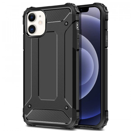Husa iPhone 13 Mini din plastic dur, Techsuit Hybrid Armor - Negru
