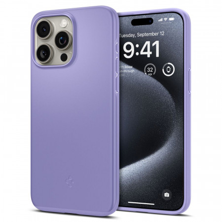 Husa iPhone 15 Pro, Spigen Thin Fit - Iris Purple