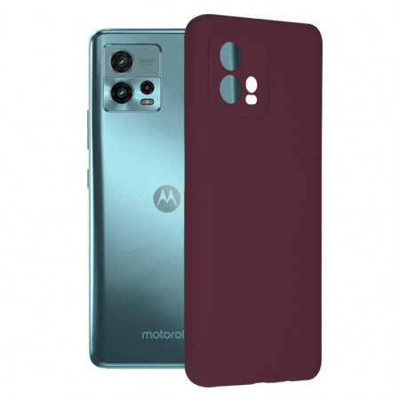 Husa Motorola Moto G72 din silicon moale, Techsuit Soft Edge - Mov