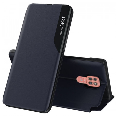 Husa Motorola Moto G9 Play tip carte, Techsuit eFold - Dark Blue
