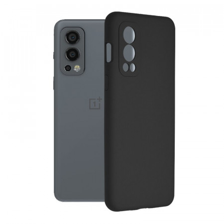 Husa Oneplus Nord 2 5G din silicon moale, Techsuit Soft Edge - Negru