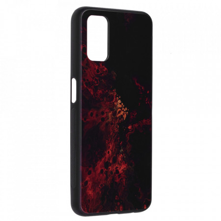 Husa OPPO A52 / A72 / A92 cu sticla securizata, Techsuit Glaze - Red Nebula