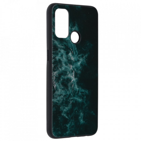 Husa OPPO A53 2020 cu sticla securizata, Techsuit Glaze - Blue Nebula
