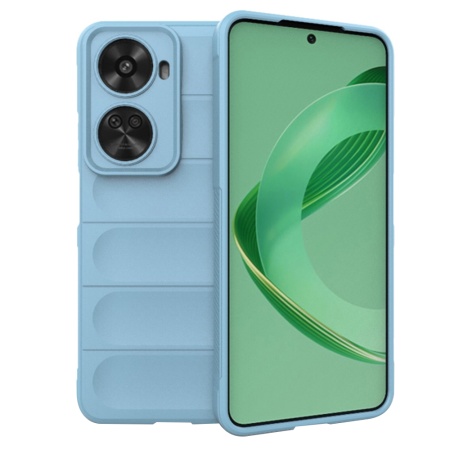 Husa pentru Huawei nova 11 SE / nova 12 SE, SKYDDAR INNOVATION, Magic Shield, din Silicon Mat, set cu sticker, Bleu