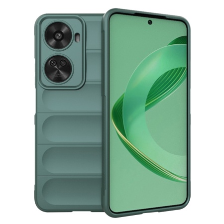 Husa pentru Huawei nova 11 SE / nova 12 SE, SKYDDAR INNOVATION, Magic Shield, din Silicon Mat, set cu sticker, Verde