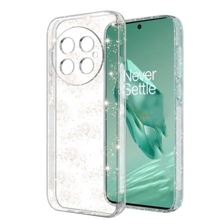 Husa pentru OnePlus 13 din Silicon TPU cu Sclipici, Design Elegant si Ultra Subtire, SKDR Shine - Transparenta