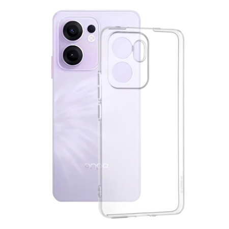 Husa pentru Oppo Reno13 F 4G / Reno13 F 5G / Reno13 FS 5G, SKYDDAR INNOVATION, ClearGuard din silicon transparent, Transparenta, set cu sticker