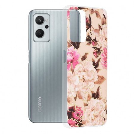 Husa Realme 9i / Oppo A76 / Oppo A96 Marble Series, Techsuit - Mary Berry Nude