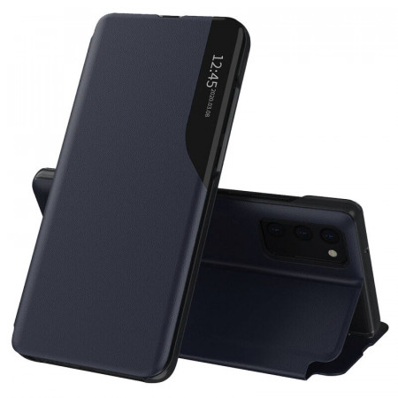 Husa Samsung Galaxy A02s tip carte, Techsuit eFold - Dark Blue