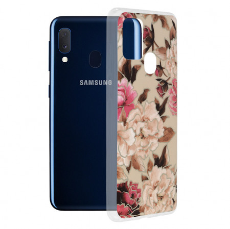 Husa Samsung Galaxy A20e Marble Series, Techsuit - Mary Berry Nude