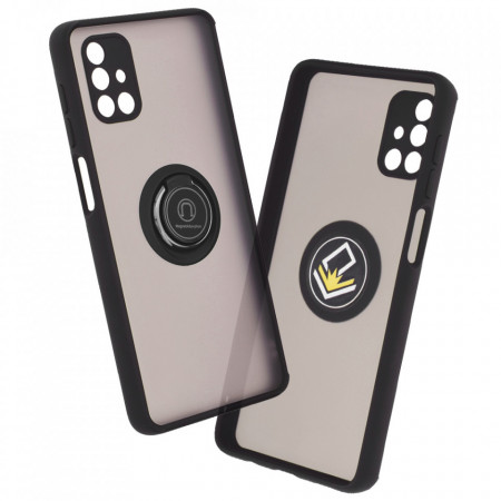 Husa Samsung Galaxy M51 cu inel, Techsuit Glinth - Negru