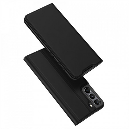 Husa Samsung Galaxy S21 FE tip carte, Skin Pro Dux Ducis - Negru