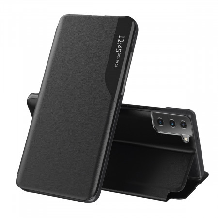 Husa Samsung Galaxy S21 FE tip carte, Techsuit eFold - Negru
