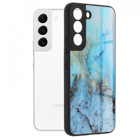 Husa Samsung Galaxy S22 5G, Glaze Series, Techsuit - Blue Ocean