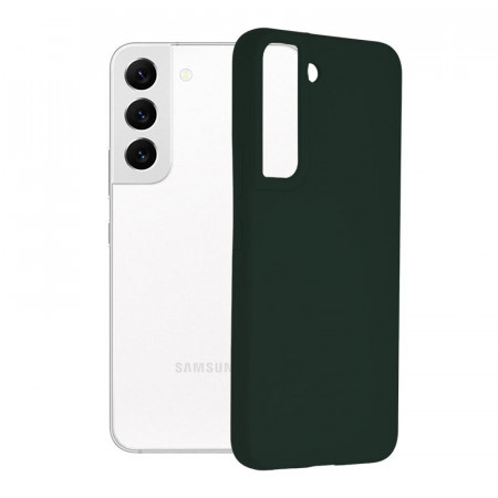 Husa Samsung Galaxy S22, Soft Edge Silicone, Techsuit - Dark Green