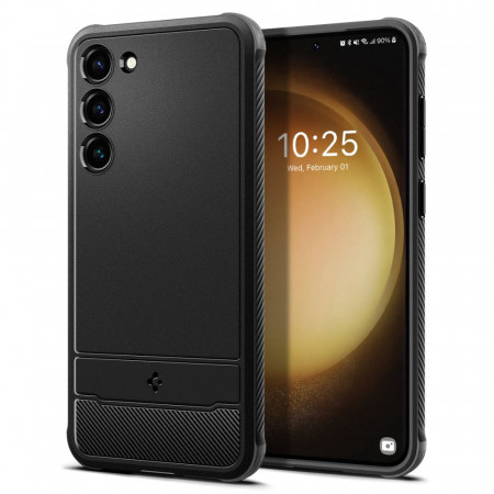 Husa Samsung Galaxy S23, Spigen Rugged Armor - Negru