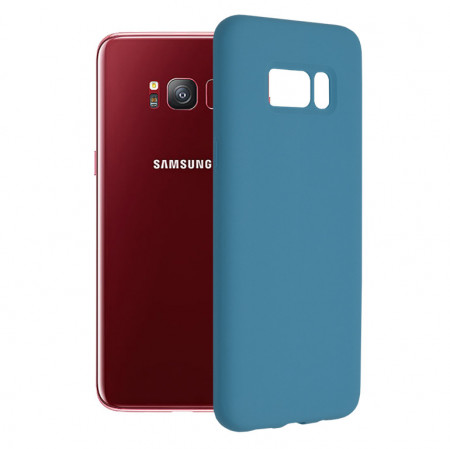 Husa Samsung Galaxy S8 din silicon moale, Techsuit Soft Edge - Denim Blue