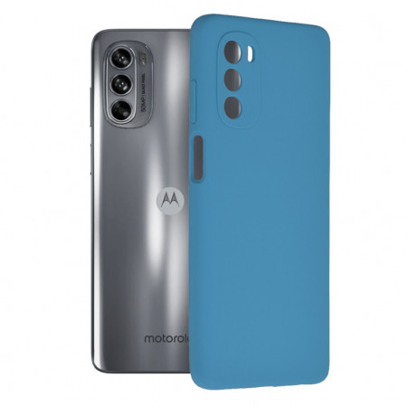 Husa Samsung Motorola Moto G62 din silicon moale, Techsuit Soft Edge - Albastru