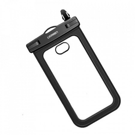 Husa subacvatica (50919) cu IPX 8 sistem securitate, telefon maxim 6.5 inch, Ugreen - Negru