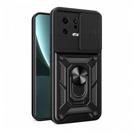 Husa Xiaomi 13 cu inel magnetic, Techsuit CamShield - Negru