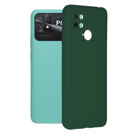 Husa Xiaomi Poco C40 din silicon moale, Techsuit Soft Edge - Verde