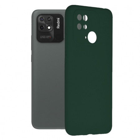 Husa Xiaomi Redmi 10C din silicon moale, Techsuit Soft Edge - Verde