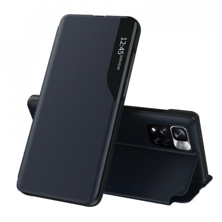 Husa Xiaomi Redmi Note 11 Pro+ 5G tip carte, Techsuit eFold - Albastru