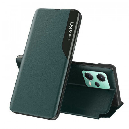 Husa Xiaomi Redmi Note 12 5G / Poco X5 tip carte, Techsuit eFold - Verde
