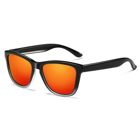 Ochelari de soare barbati, Polarizati, Skyddar 0717, Negru;rosu