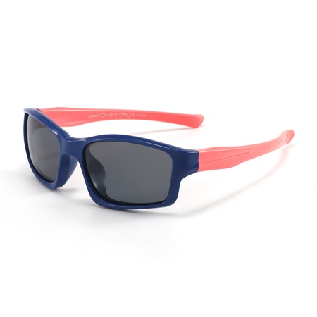 Ochelari de soare copii 3-8 Ani, Protectie UV, Polarizati, Skyddar Kido - Albastru Navy Roz