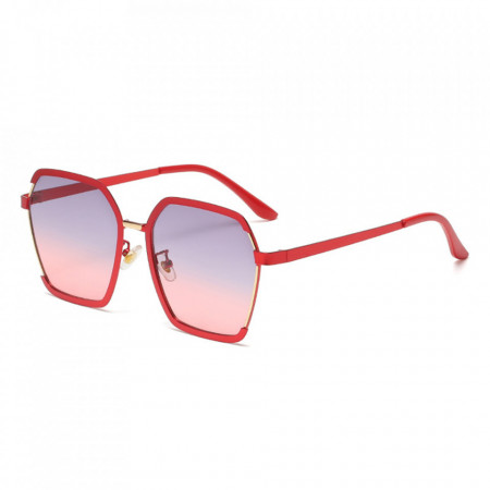 Ochelari de soare dama cu protectie UV (191), Techsuit - Rosu
