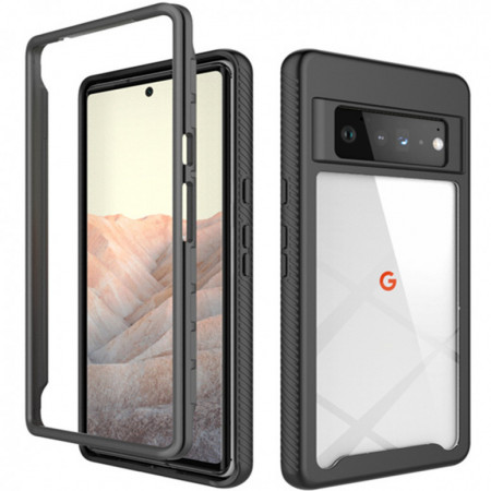 [Pachet 360°] Husa + Folie Google Pixel 6, Techsuit Defense - Negru