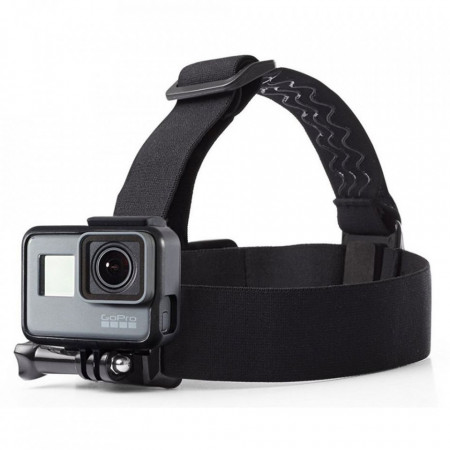 Sistem prindere pe cap pentru GoPro, Techsuit (CAL28) - Negru