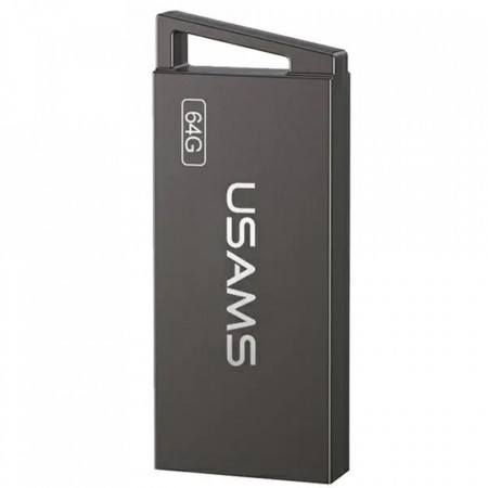 Stick Memorie USB 2.0, High Speed, 64GB, USAMS - Iron Gri