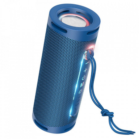 Boxa portabila Wireless (HC9 Dazzling pulse), cu Ambient Light, Bluetooth 5.1, 2x5W, HOCO - Albastru