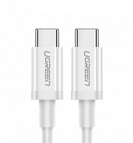 Cablu de Date USB-C la Type-C PD60W, 3A, 2m, Ugreen - Alb