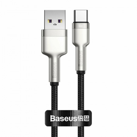 Cablu de Date USB la Type-C 66W, 2m, Baseus Cafule - Negru
