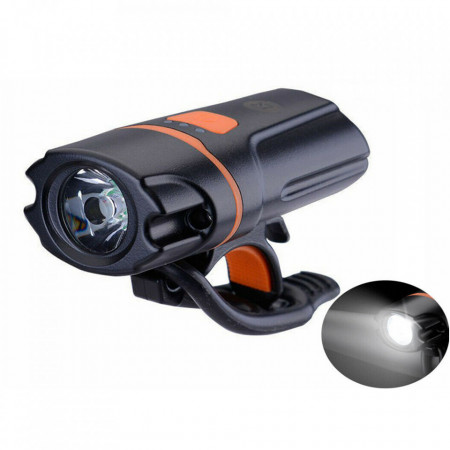 Far LED bicicleta, waterproof, baterie 1200mAh, 250Lm, 6 moduri, Rockbros - Negru