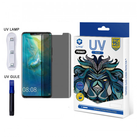 Folie de sticla Huawei Mate 20 Pro, UV Glue LITO - Privacy
