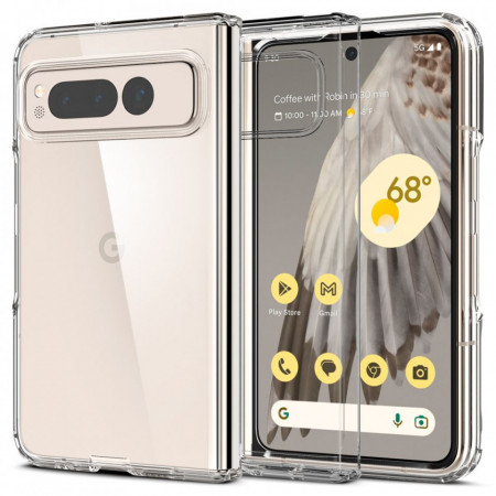 Husa Google Pixel Fold, Spigen Ultra Hybrid - Transparent