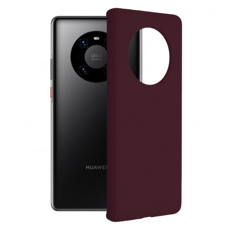 Husa Huawei Mate 40 Pro din silicon moale, Techsuit Soft Edge - Plum Violet