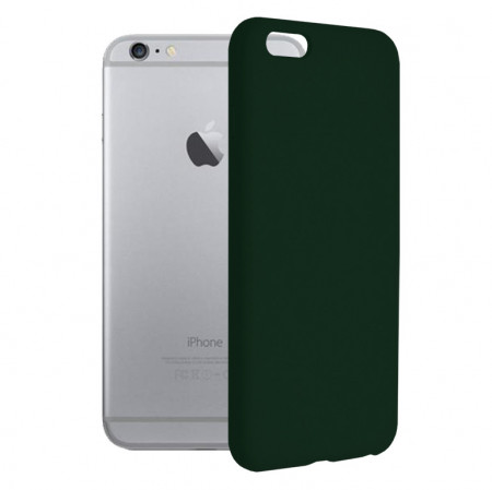 Husa iPhone 6 Plus din silicon moale, Techsuit Soft Edge - Dark Green