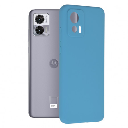 Husa Motorola Edge 30 Neo din silicon moale, Techsuit Soft Edge - Albastru